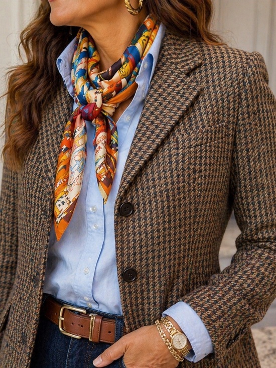Ralph Lauren Jackets & Blazers - Ralph Lauren Brown Houndstooth Blazer